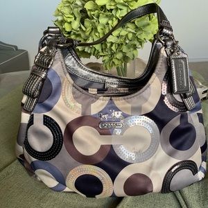 Coach Blue/Silver Bag